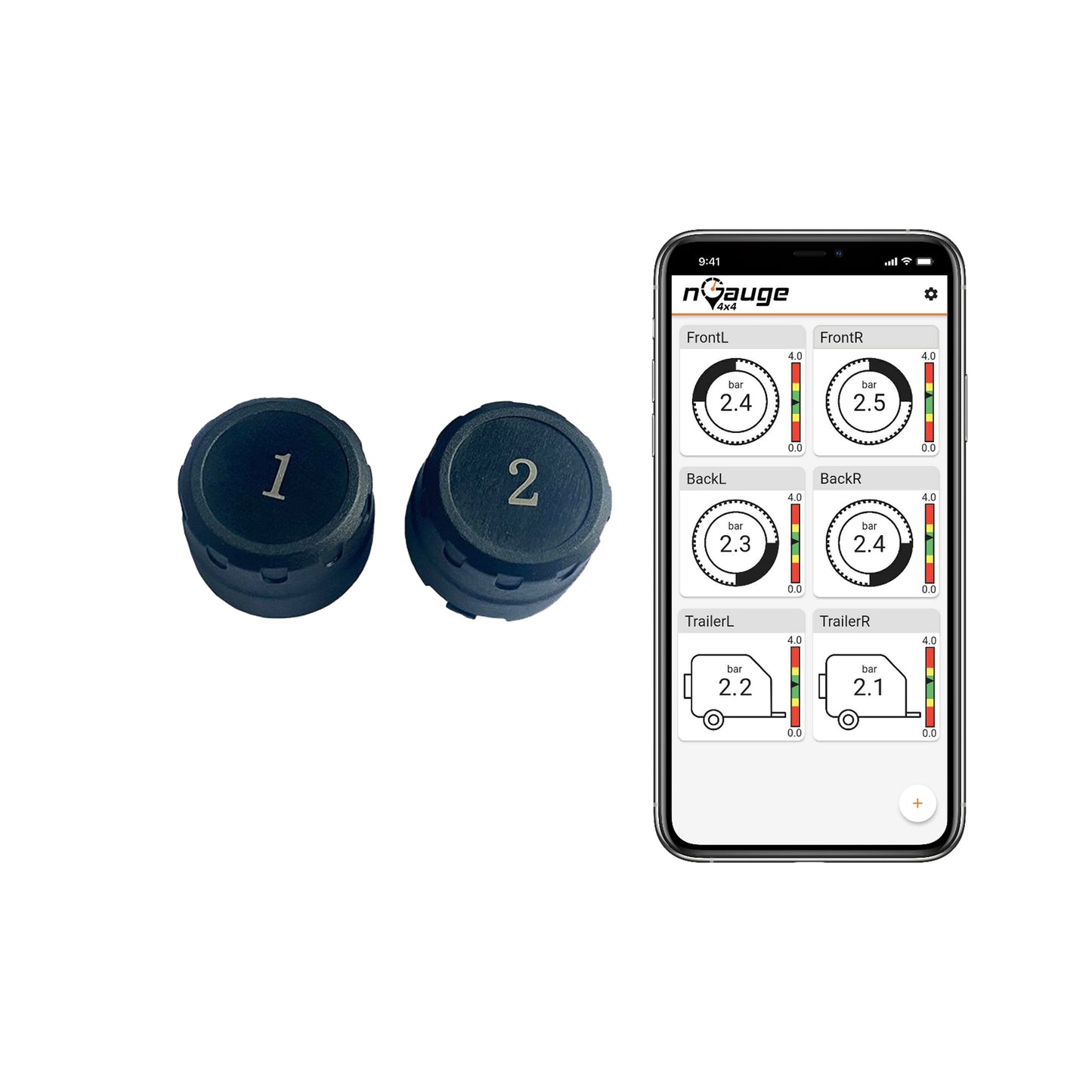 Externe Reifendrucksensoren – 2-Rad-TPMS